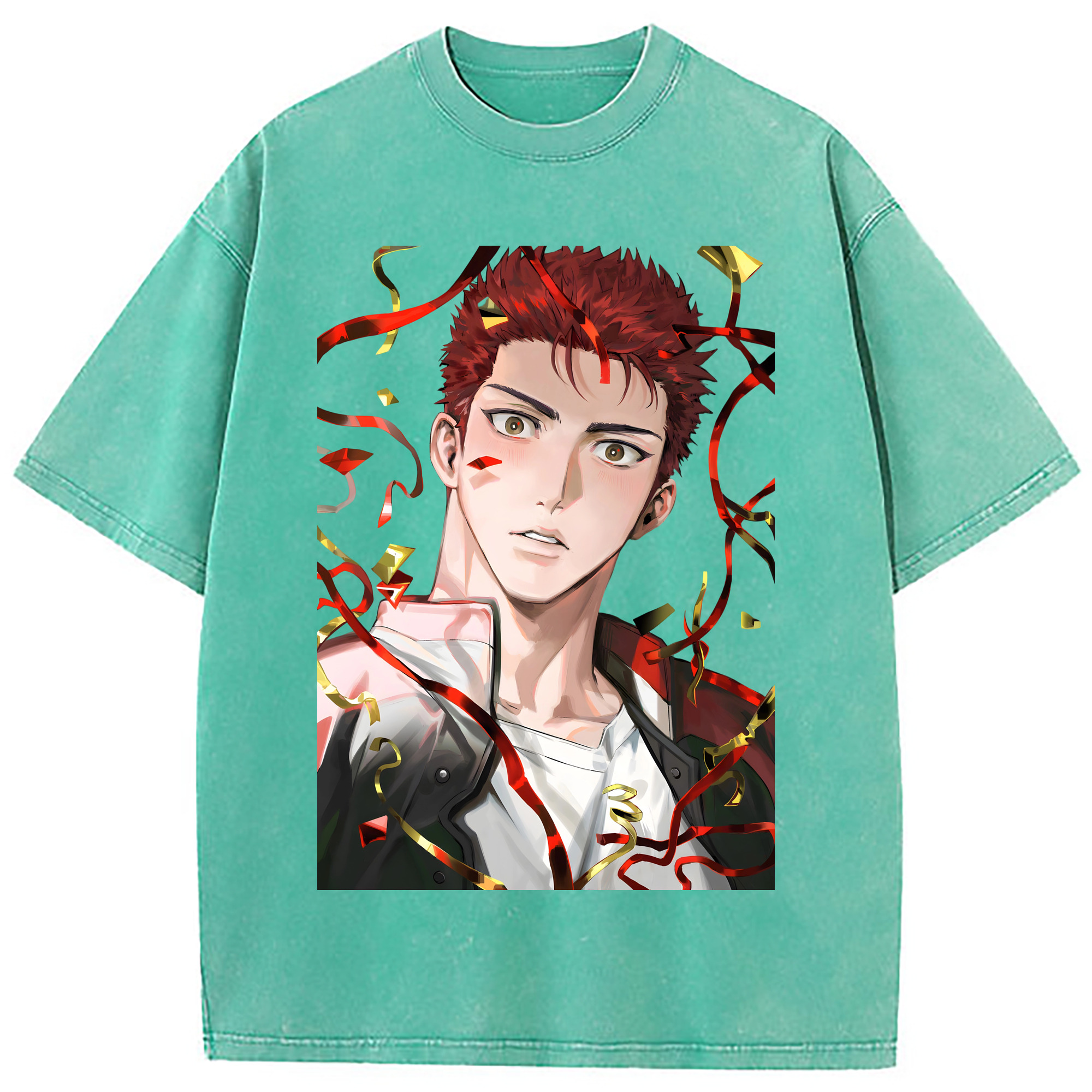 （画像用） SLAM DUNK／スラムダンク 綿100% ヴィンテージ風 半袖Tシャツ（フロントプリント）